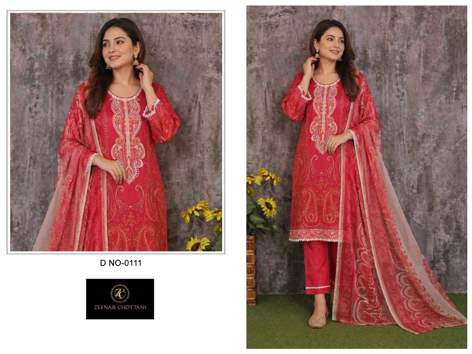 MARIA B HITS By ZEENAB CHOTTANI 0111 TO 0113 SERIES BEAUTIFUL PAKISTANI SUITS COLORFUL STYLISH FANCY CASUAL WEAR & ETHNIC WEAR PURE COTTON EMBROIDERED DRESSES AT WHOLESALE PRICE